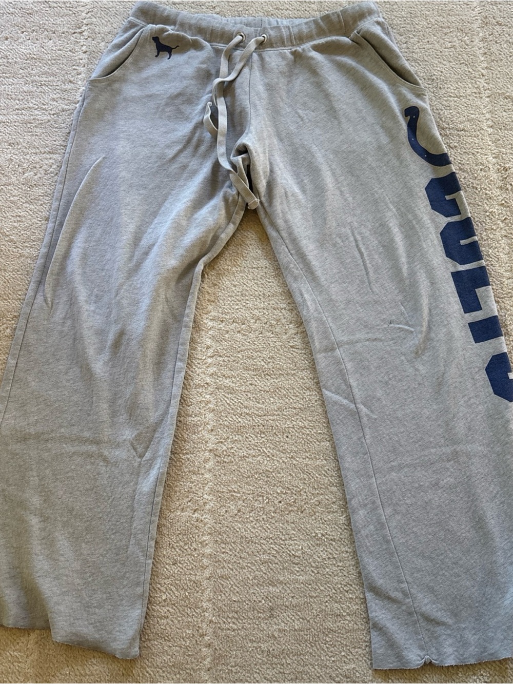 Victoria's Secret PINK Light Gray Cozy Sweatpants